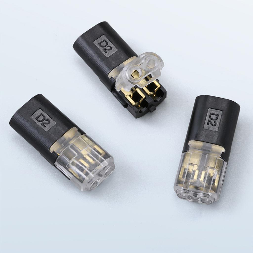D1 D2 LED Drahtverbinder Plug and Play Lötfreie Klemmenblöcke für Beleuchtung PVC-isoliert