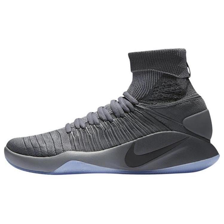 

новые Nike Hyperdunk 2016 Flyknit темно-серые 40