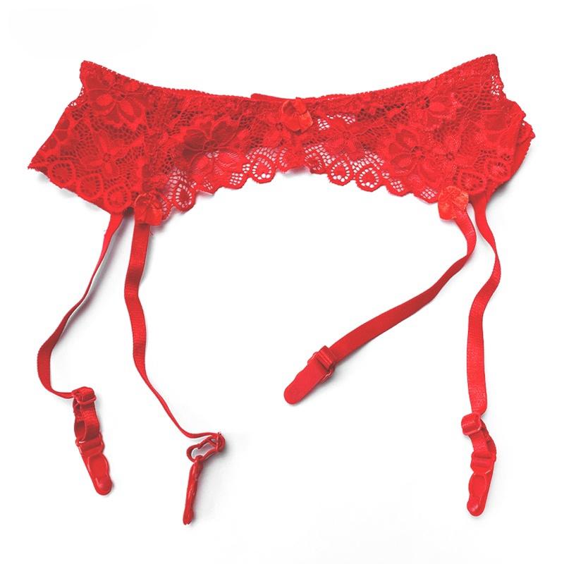 Ligas Transparentes Sexy de Encaje para Mujer Hasta el Muslo Para Medias Hebillas Ajustables Cinturón Suspensor de Tiro Bajo Accesorios de Cosplay