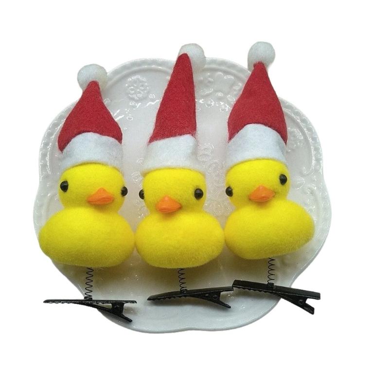 Fun Hairpin Realistic Duck Animal Headwear Bunches Hair Barrettes Clip for Lady Girl Teenagers