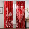 3D Romantic Love Heart Black White Diamond Window Curtains Blinds For Living Room Kids Bedroom Bathroom Kicthen Door Home Decor2