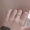 Xiaohongshu S925 Sterlingové stříbro Dámský luxusní prsten - Niche design, Neblednoucí módní ukazováček.
