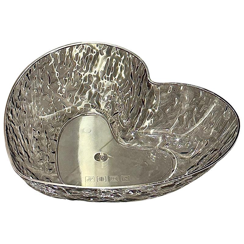 Light Luxury Living Room Coffee Table Fruit Plate High Value Heart Fruit Plate Snack Plate Reception Candy Plate