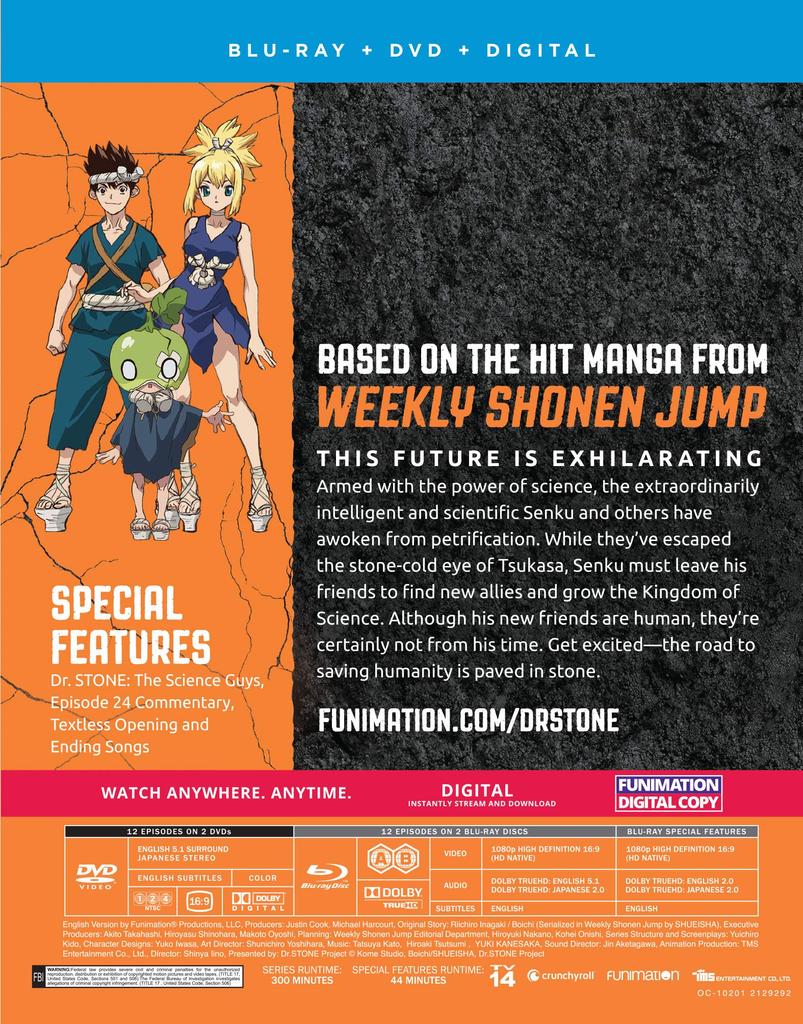 Season One Part Two Dr. Stone [Blu-ray]