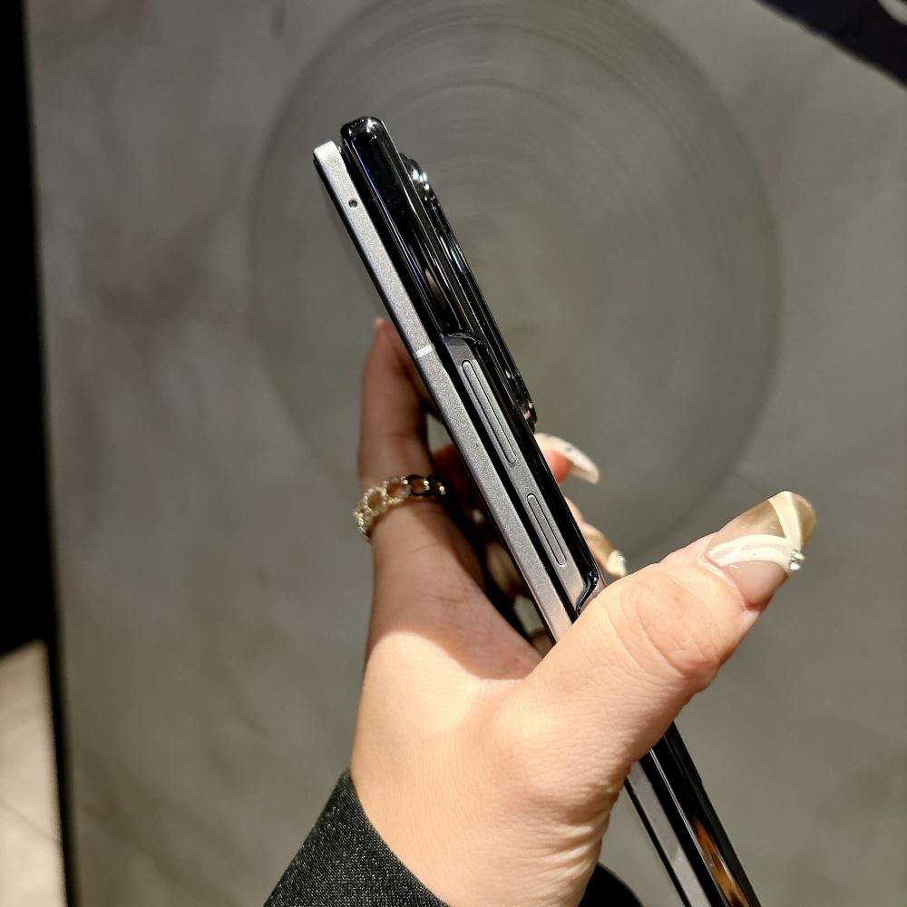 Leather Matte Solid Color Case for Samsung Galaxy Z Fold 7 6 4 Fold7 ZFold Plating Business Hinge Shockproof Back Cover