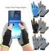 Summer Outdoor Riding Thin Gloves Ice Silk Riding Anti-ultraviolet Fishing Leakage Three-finger Takeaway Express Touch Screen Gloves