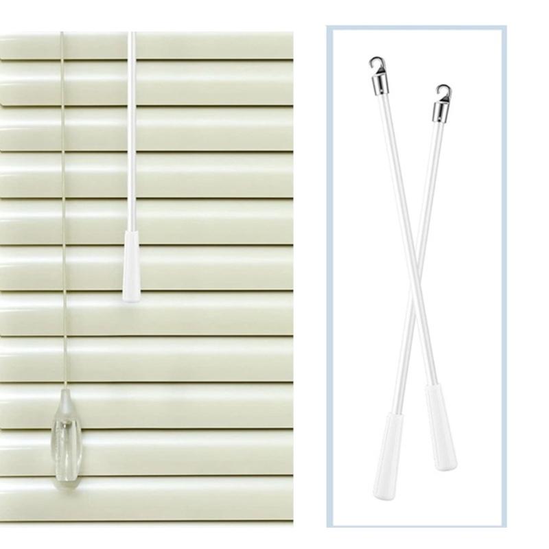 Durable Fiberglass Blinds Rod with Metal Hook, Vertical Blinds Opening Rod Blind Wand for Vertical Blinds, Home Decors