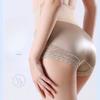 Women's Mid-Waisted Body Shaping Slimming Tummy Control Pants Thin Breathable Seamless Ice Silk Slim-Fit Underwear for Autumn