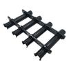 4 Slot Fishing Rod Mounting Brackets Adjustable Fishing Poles Rack With Storage Space For Truck Canoes Dock Or Pontoons