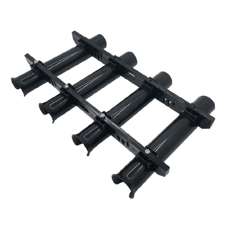 4 Slot Fishing Rod Mounting Brackets Adjustable Fishing Poles Rack With Storage Space For Truck Canoes Dock Or Pontoons