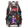 Stampa di JoJo's Bizarre Adventure Zaino Scolastico Studentesco Grande Capacità Casual Daypack per Adolescenti Bambini Scuola Viaggio