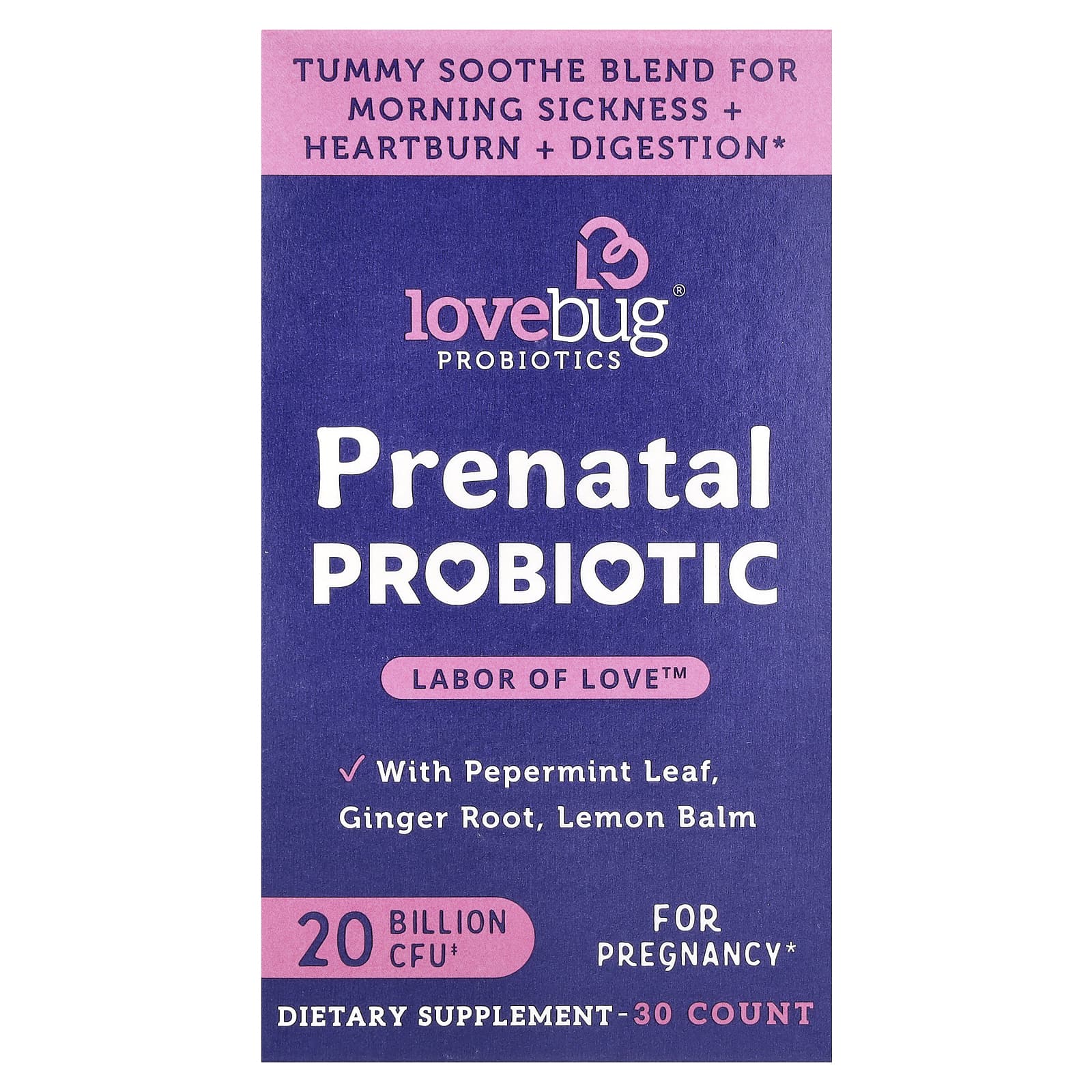 

Probiotic for Pregnant Women, 20 Billion CFU, 30 Tablets