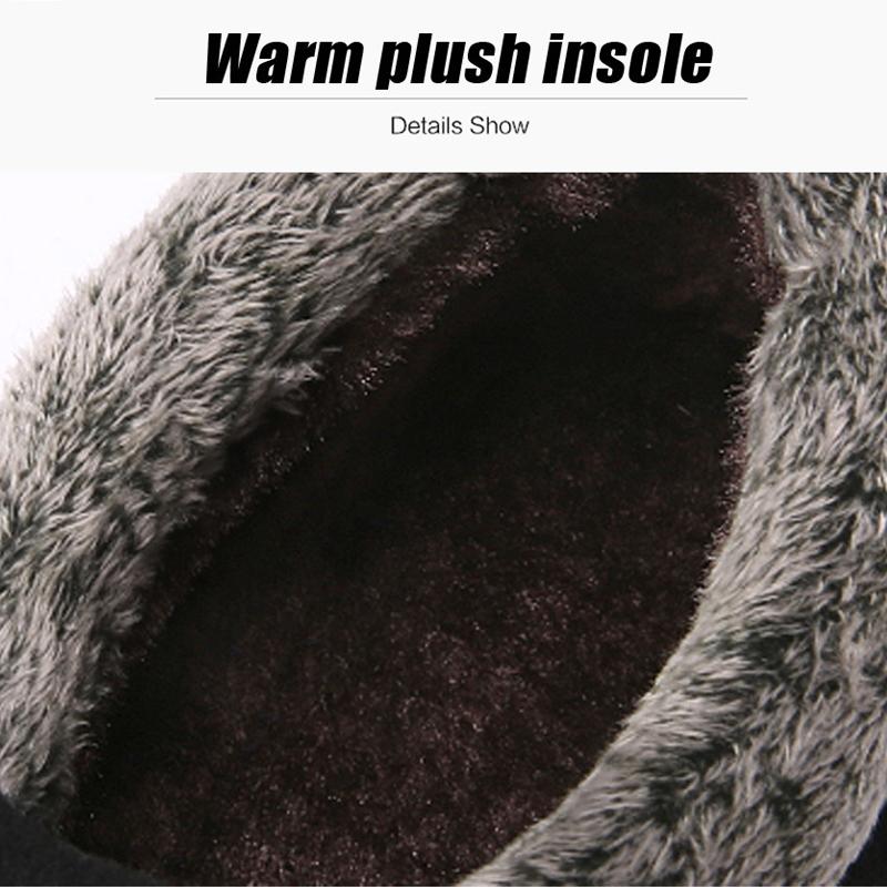 Suede Leather Women Ankle Boots Winter Plush Lined Outdoor Walking Shoes Female Hook Loop Hiking Shoes Class Solid Cotton Boots