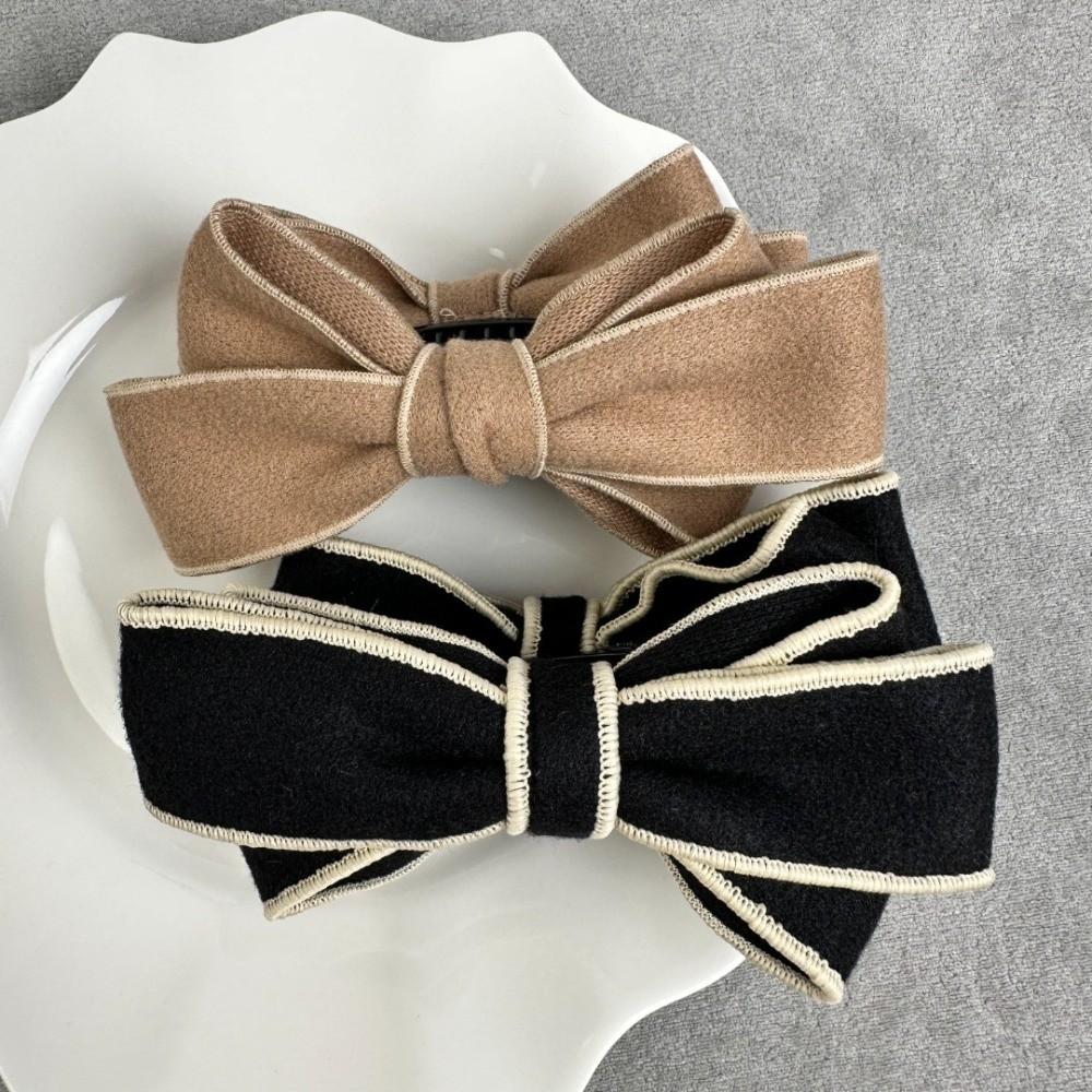 Soft Woolen Banana Hair Clip Lightweight Hair Barrette Durable Bow Hair Clip Hairstyle