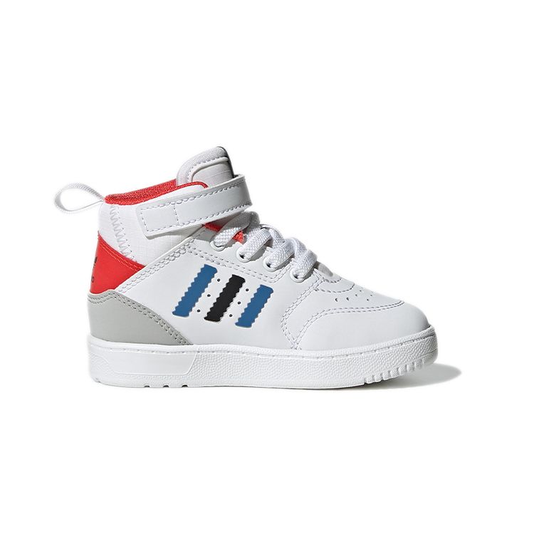 Adidas Originals Drop Step Bequeme Langlebige High-Top Laufschuhe Babyschuhe Weiß H05619