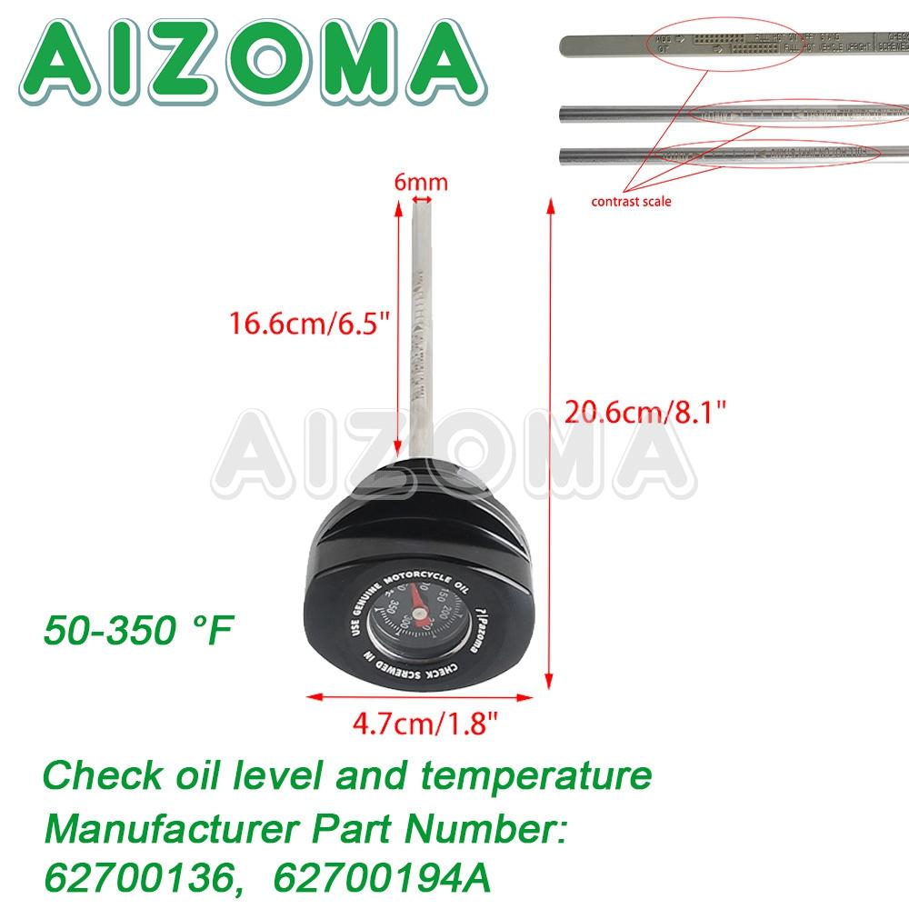 Motorcycle Oil Dipstick With Temperature Gauge For Harley Touring Milwaukee Eight M8 2017-2024 FLHR Oil Temperature Dipstick