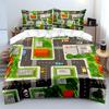 Cartoon City Road House Patterns Bedding Set For Kids Luxury Gift 3Pcs Digital Print Comforter Set Soft Comfortable Breathable