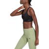 Adidas Solid Color Logo Print Adjustable Strap Sports Bra Women underwear Black HA0071