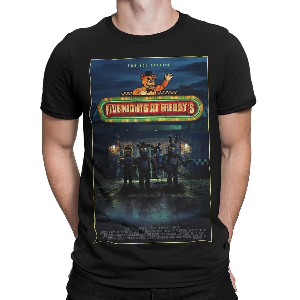 

Can You Survive Five Nights At Freddys Gaming Horror Graphic Unisex T Shirt 3XL