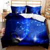 Headphones Duvet Cover Set Rock Music Melody Note Comforter Cover Pink Headset Polyester Bedding Set for Kid Boy Girl King Size