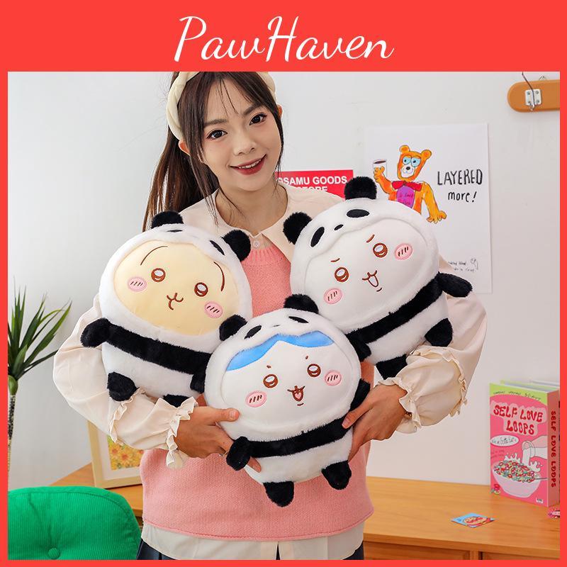 Chiikawa Hachiware Usagi Panda Transformation Into Plush Toy Doll Cute Doll Gift