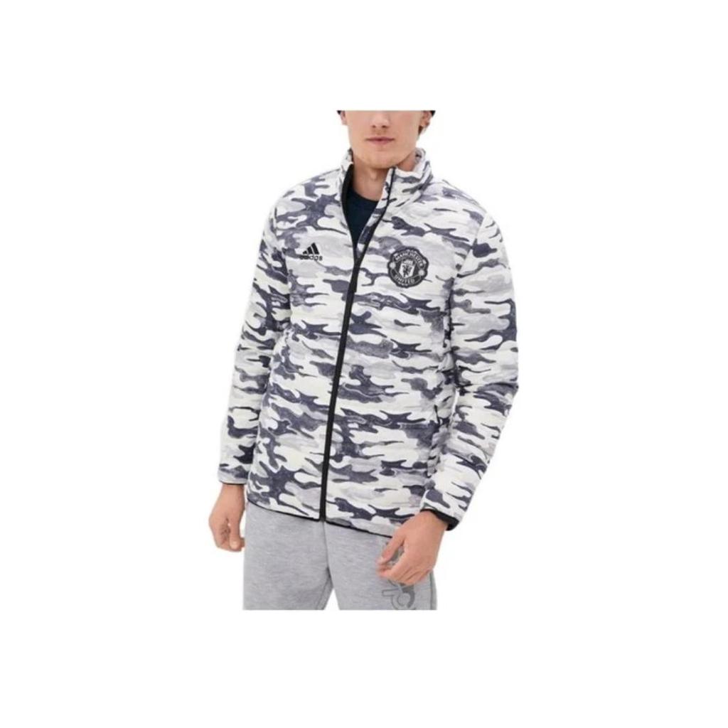 Adidas Manchester United SSP Down Jacket with Stand Collar Men Outerwear Black FR3866