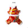 Chinese Year Dog Costume Tang Pet Knot Buttons Coat for Cats Holiday
