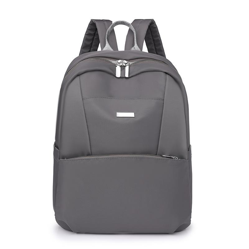 

Рюкзак для женских сумок Простой и модный Вместительный Нейлоновый женский рюкзак для женщин серый