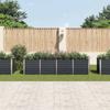 Gartenhochbeet Anthrazitgrau 320 x 80 x 77 cm Verzinkter Stahl