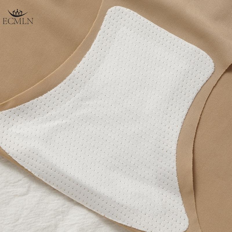 Women Summer Ice Silk Seamless Underwear Panties Lightweight Comfortable Mid-waist Panties Briefs Underpants