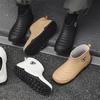 Stijl Mode Regenlaarzen Korte Schacht Heren Antislip Slijtvast Zeevissen Waterschoenen Plus Velvet Waterdichte Regenlaarzen