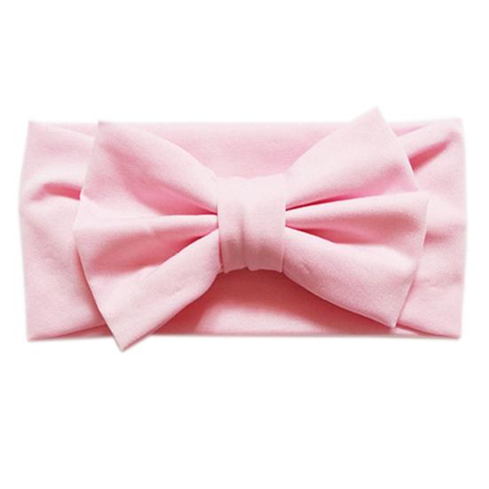 Cute Baby Toddler Solid Candy Color Bowknot Bow Stretch Headband Hair Band Accessory