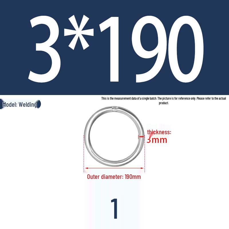304 Stainless Steel Seamless O-Ring for Lifting and Hammock Yoga Connection