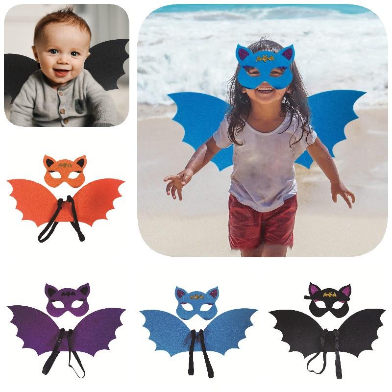 Halloweencosplay Soft And Comfortable Bat Wings Costume Set For Kids