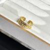 Elegant Wheat Designs Open Rings Adjustable Portable for Women Adjustable Size Sturdy Alloy Materials Gold Finish