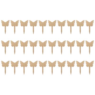 30PCS Plant Label Wood Plant Tag Eco Friendly Garden Flower Potted Plant Sign for Greenhouse