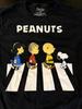 Peanuts Characters Abbey Road 100% Cotton T-shirt Mens Tees Top, Size: Medium