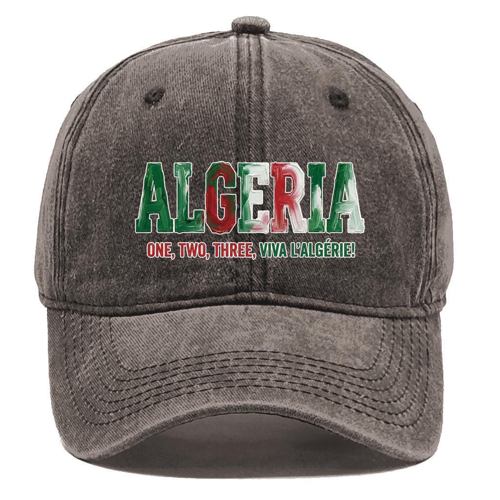 Algeria Flag Printed Snapback Baseball Cap Adjustable Sun Hat All Season Slouchy Trendy Sports Hat For Unisex Women Outdoor Cycling