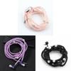 Fashionable Jewelry Pearl Necklace Earphones Mic Beads For Elegant Listening Experience