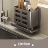 No Punching Bathroom Storage Rack Aluminum Zinc Zinc Alloy Shaver Storage Stand  Kitchen