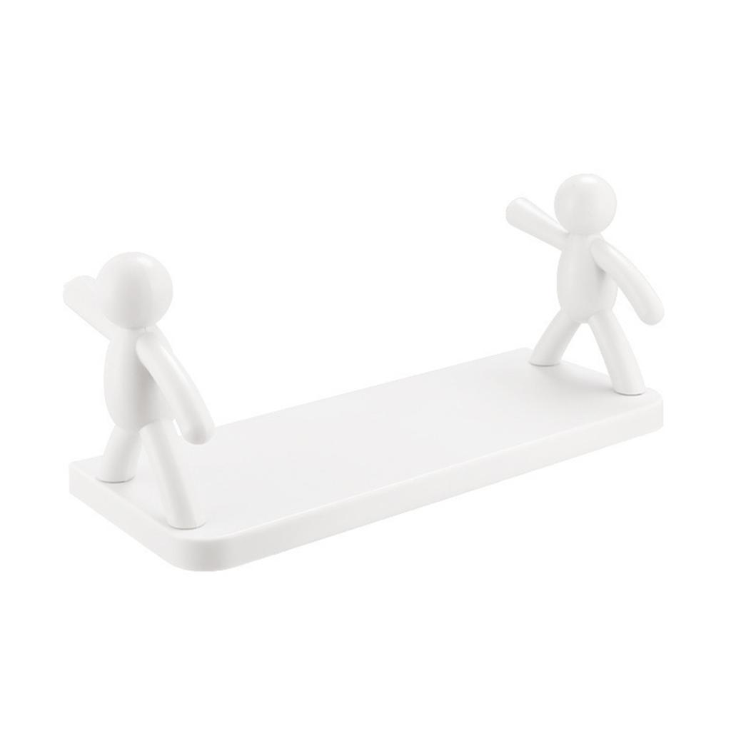 Space Saving Adhesive Shower Holders No Permanent Installation Bathroom Wall Storage Multifunctional Adhesive Wall Shelf
