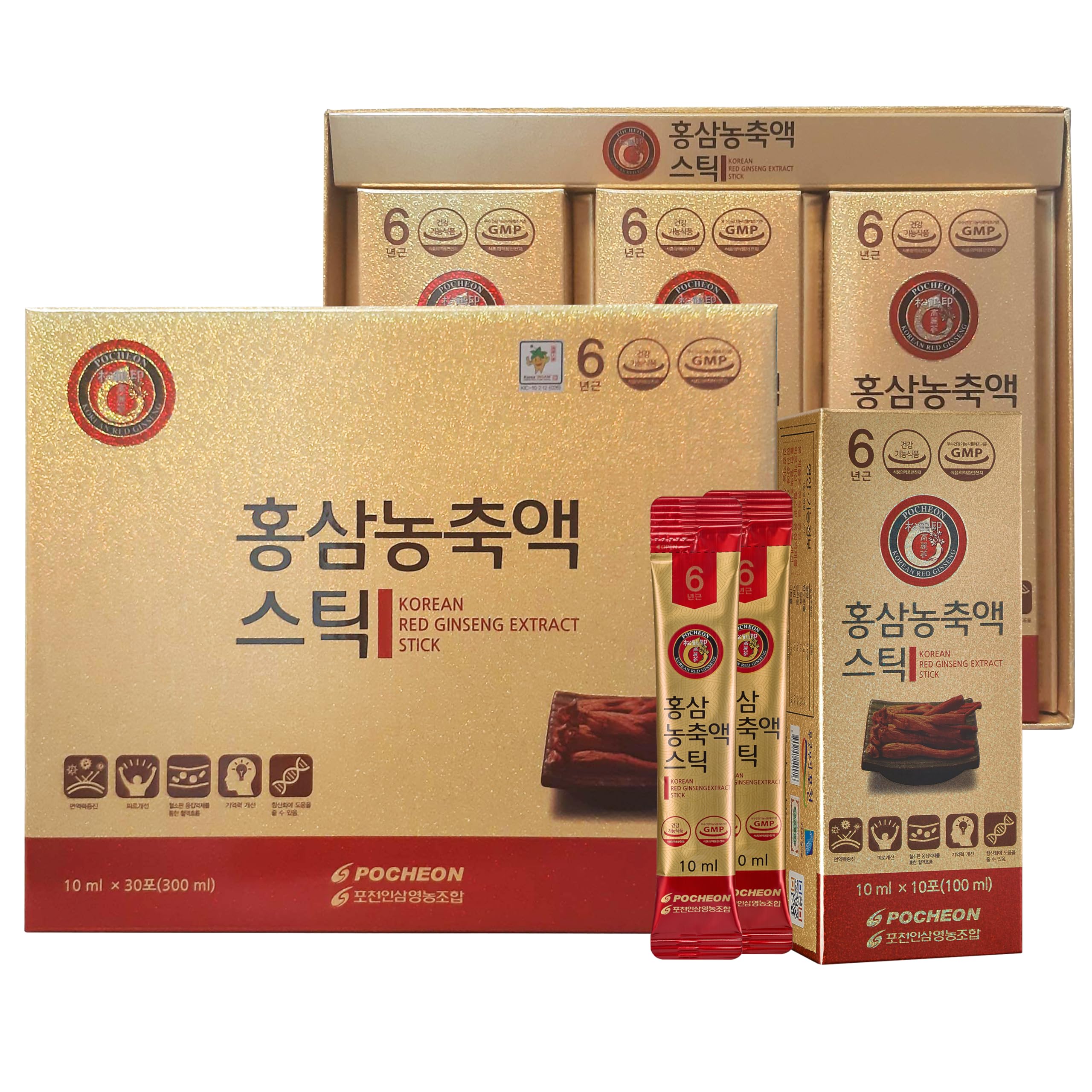 

[Pocheon red ginseng] Преміум червоний женьшень концентрований стік 10 мл 30 пакетиків