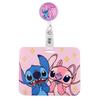Cute Planet Plushie ID Card Holder with Slide Case & Lanyard for Phone and Access Cards