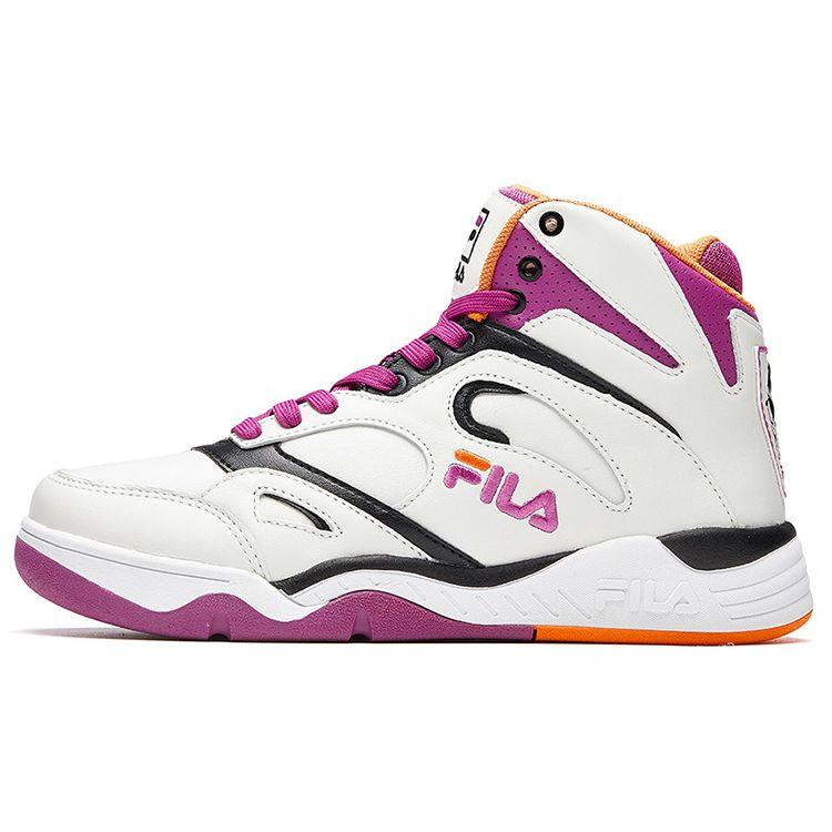 Fila KJ 7 Fabric Synthetic Leather Comfortable Trendy High-Top Retro Basketball Shoes Women Sneaker Kobe-Purple F52W931204FLP