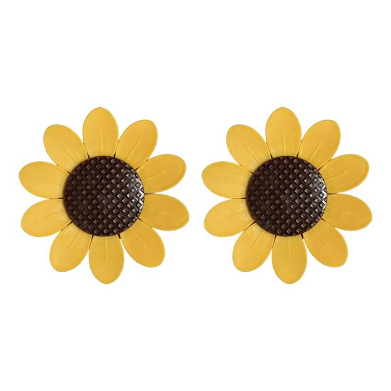 1/2/3 Sets Sunflower Refrigerator Magnet with Sealing Clips Snack Bread Food Storage Bag Sealer Clamp Fridge Accessories Kitchen Gadgets