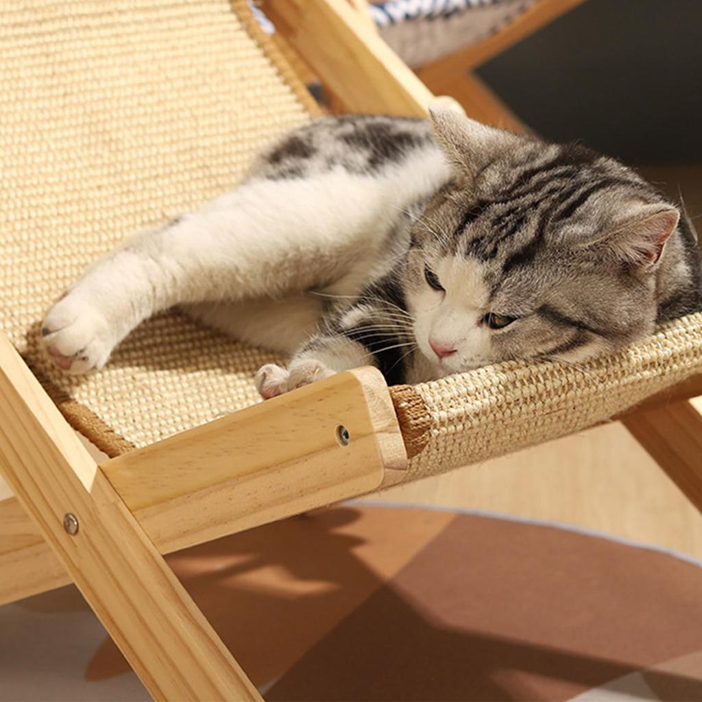 This Cat Pet Cat Scratching and Cat Toy Features a Breathable Wooden Board and Sisal Adjustable and Is Designed To Function As Both a Scratching Post