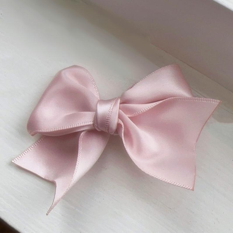 1pair Braids Mini Hair Clip for Hot Girls Ribbon Bowknot Shape Hair Barrettes Ponytail Hair Barrettes for Teens Girls