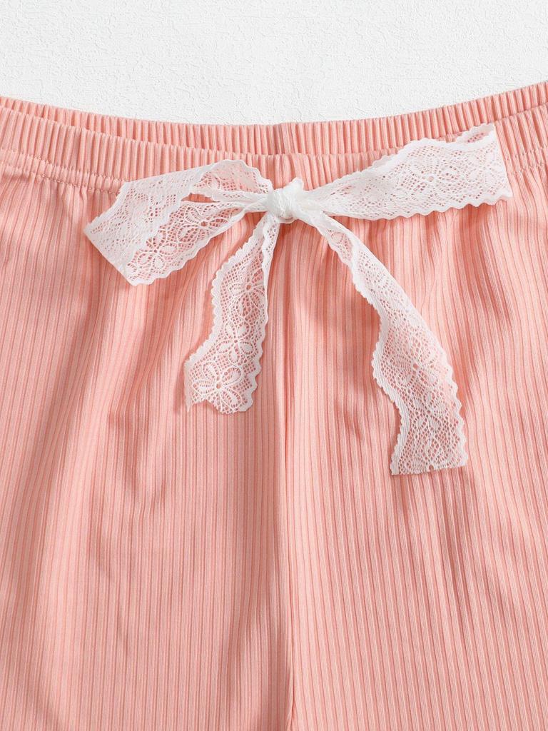 European & American Lace Trim Camisole Shorts Set: Sexy, Fun Pajamas & Outerwear