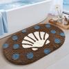 Leaves Non-Slip Bath Floor Mat Bathroom Fluffy Cashmere Absorbent Soft Rug Pad Children Room Carpet Carpet Home Decor Floor Mats
