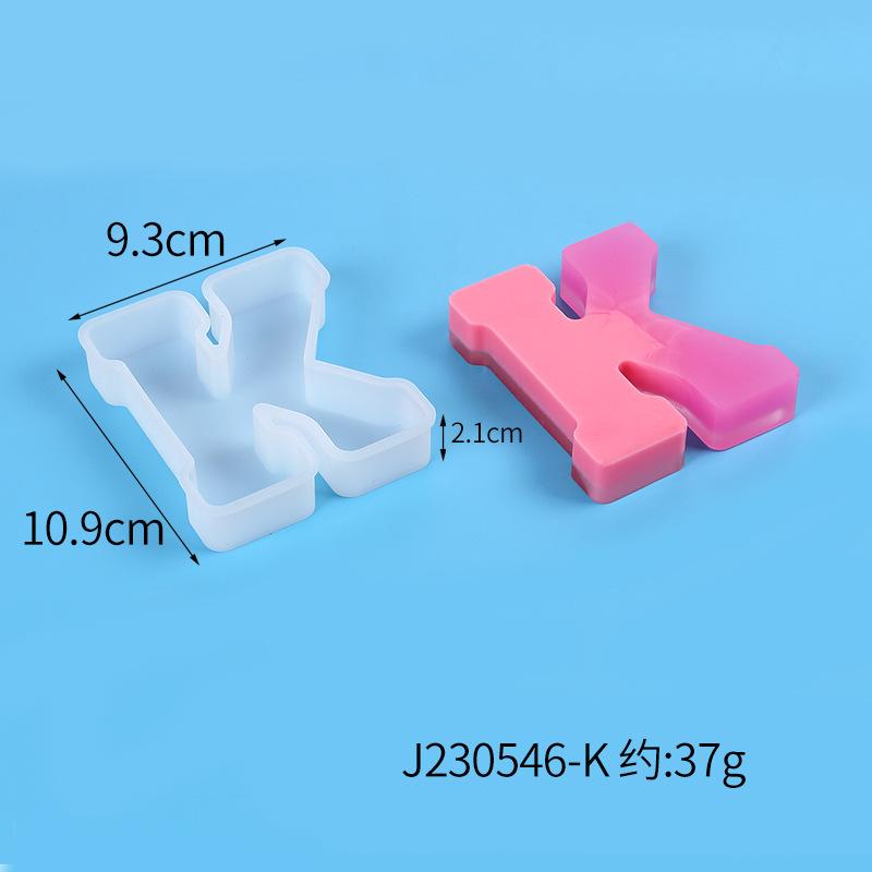 A-Z Alphabet Letter Shape Silicone Resin Casting Molds DIY Epoxy Resin Moulds